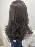 【ameri 仲丸】グレージュ×セミロング