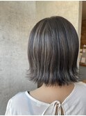 コントラストハイライト×ボブ