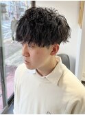 ツイストスパイラル／パーマ／メンズ／押上