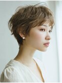 ☆オリーブグレーココアベージュ小顔クラゲヘアー/黒髪/髪質改善