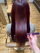 アロマヘアルーム 横浜店(AROMA hair room)&nbsp;髪質改善ストレート/ストレートロング/バーガンディカラー