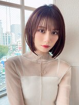 アフロート ディル(AFLOAT D'L) 首元タイト小顔見え前下がりシースルーボブ