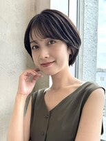 アフロート ルヴア(AFLOAT RUVUA)&nbsp;「岩田莉奈」地毛風縮毛矯正 ひし形ショートボブ 白髪染め 新宿