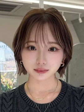 サンドレオ 新宿店(sand Leo) オリーブグレー/ショート/前髪/レイヤー/髪質改善/縮毛矯正/新宿