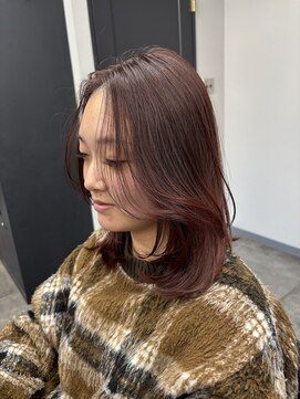 デフ(Def) 色気と抜け感のあるミディアムレイヤースタイル