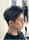 ボックスショート　スパイキーショート　鹿児島メンズ