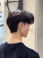 ニコトウキョウ 新宿(nico TOKYO) メンズセンターパートウルフセンターパートニュアンスパーマ襟足