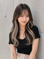 テーラヘアー 我孫子店(TELA HAIR)&nbsp;◇コントラストカラー◇ホワイトベージュ×艶ロング