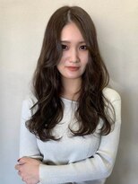 グラムアッシュ(GLAM ASH) 顔周りカット レイヤーカット チョコレートブラウン 髪質改善