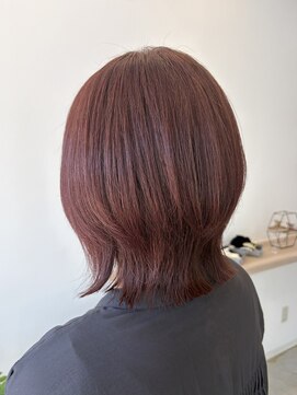 ミューシグヘアー(mysig hair) ウルフレイヤー&ピンクブラウン
