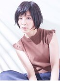 ナチュラルショートグラデーションボブ