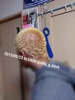クレイジービッチ(CLAY G BITCH)&nbsp;【再来限定】1発ブリーチ 金髪 仙台ブリーチ 特殊カラー