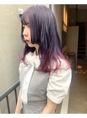 パープルカラー×ピンクグラデーション