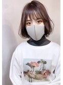 韓国風×ボブ×ハイトーングレージュ