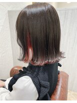 カモン(CAMON)&nbsp;CAMON. 　インナーカラー　チョコ×チェリー