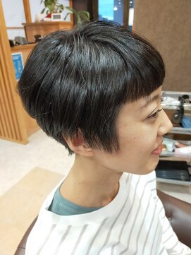 ヘアサロンアンドヘアメイクディー(hair salon hair make D) 仙台D　オンザ×グラデーションボブ×外ハネショートバング