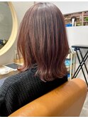 【branch鬼塚】オレンジブラウンカラー可愛いくびれヘア
