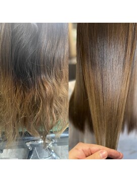 アローズ 玉名店(arose) 10代20代30代髪質改善艶髪派手カラーストレートロング