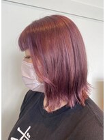 ビーワールド(B WORLD)&nbsp;カシスピンクカラー【髪質改善/デザインカラー】