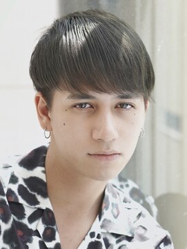 アルファ 新宿(alpha) サーフカール/ 刈り上げセンターパート/ブルーブラック[新宿駅]