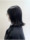黒染めしないトーンダウンカラー　ブルーブラック