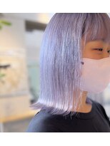 リノショアーズ 日本大通り店(RINOSHORES)&nbsp;ハイトーンブリーチトリプルカラースタイリストSHIORI/パープル