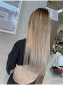 #エクステ#プルエクステ#ハイトーン#ホワイト