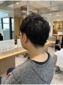 【soy-kufu】MEN'S HAIRマッシュパーマアッシュブラック