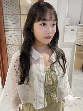 コフィー バイ メルト 吉祥寺(cofy by melt) 【松本咲花】透明感オリーブグレージュ夏カラー韓国風ロング