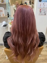 スノードロップ 高円寺店(Snowdrop)&nbsp;デザインカラー/レイヤーカット/ウェットヘア/オリーブベージュ