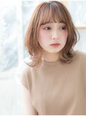 外国人風ハイトーンカラー抜け感小顔ロブh3上尾20代30代40代