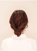 こなれお団子ヘアアレンジ