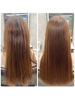 プリンシペ(PRINCIPE)&nbsp;縮毛矯正Before＆After　髪質改善縮毛矯正/超音波トリートメント