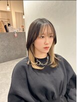 ノア(noah.)&nbsp;ミルクティーベージュ/インナー/フェイスフレイミング/レイヤー