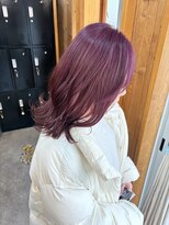 アフターニュース 新潟(afternews)&nbsp;くびれレイヤー/ピンクラベンダー/ダブルカラー/ケアブリーチ