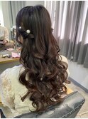 【ハーフツイン】恵比寿/恵比寿駅/ヘアセット/結婚式/早朝