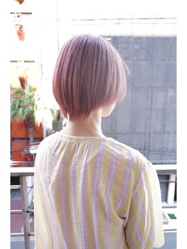 シィーム(cime) ホワイトピンクヴェールカラー