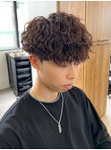 シャドウパーマメンズカットスパイラルパーマツイスパ波巻き