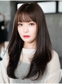 ◎デジタルパーマミディアムヘアコテ巻き風パーマ縮毛矯正韓国風