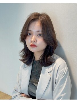 ヘアー アンド ビューティー リル(rille) 【安江理緒】くびれミディアムレイヤー