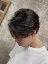 イエローコーン 金沢文庫店(YELLOW CORN) 大人ニュアンスパーマ/カルマパーマ/センターパートメンズパーマ