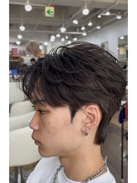 オーシャントーキョー 大阪(OCEAN TOKYO) 波巻きパーマメンズツイストスパイラルパーマツーブロック