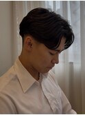 池袋メンズカット/毛流れ/メンズパーマ/センターパート