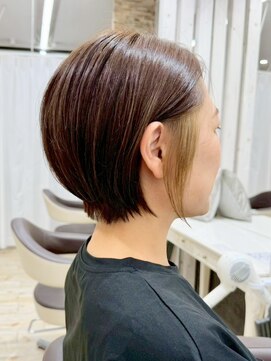 ガーデン 西川田店(garden) 宇都宮ショートボブくびれショートイルミナカラー顔周りレイヤー