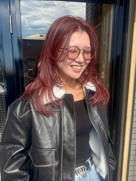 透け感モーブピンク