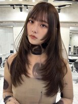 ヨロ 渋谷(YOLO) 韓国ヘアーハッシュカットレイヤーカットハイライトカラー