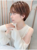 大人ガーリー/レイヤーショート/前髪白髪/20代30代40代50代/大宮