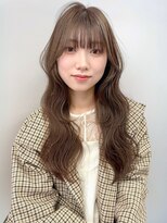 カノエ 福岡香椎店(canoe)&nbsp;オリーブベージュ レイヤーカット 顔周りカット