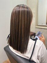 ヘアプレイスソル (HAIR PLACE SoL)&nbsp;透明感ハイライト/ブラウン/ストレート