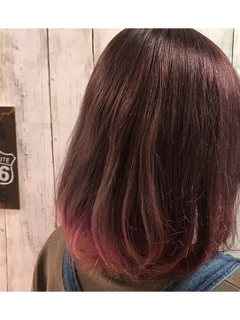 アイスキャンディー(Ice Candy) 裾カラーピンク